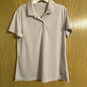 Nike Golf Women's Medium Lilac Performance Polo Shirt Dri-FIT Athletic